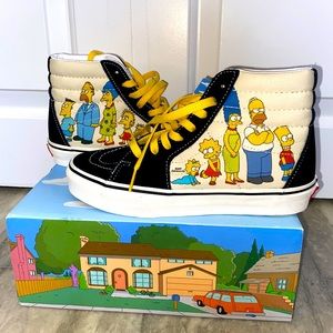 ⭐️Host Pick⭐️ The Simpsons x Vans Sk8-Hi Sneakers NWT